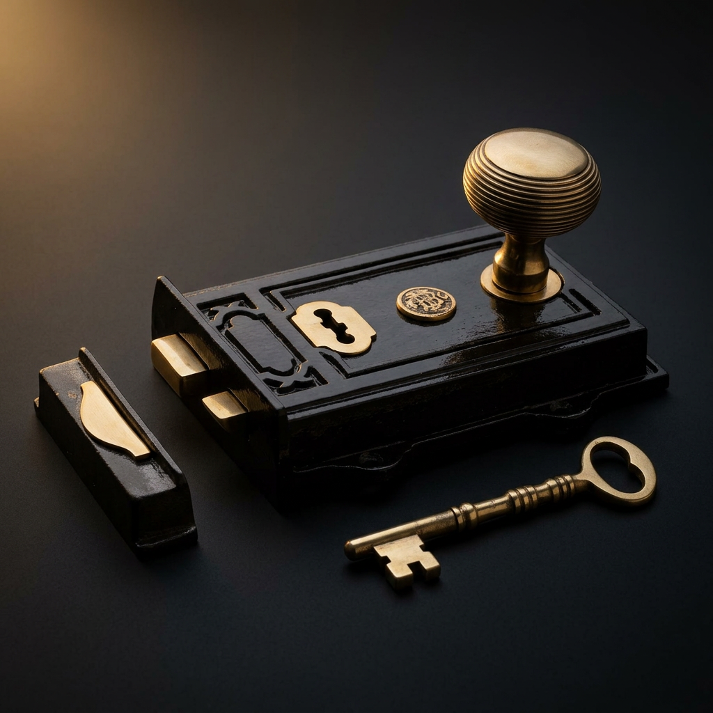 Cast Iron Rim Lock
