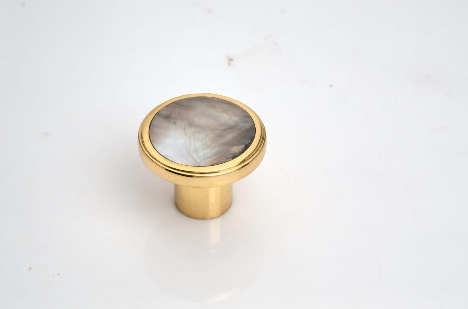 Grey Mother of Pearl Disc Knob