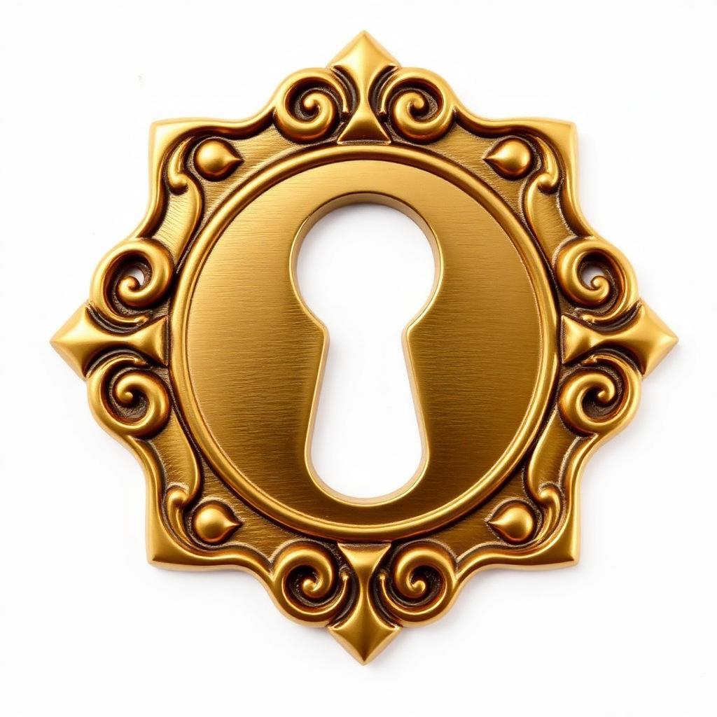 Scrollwork Keyhole Escutcheon