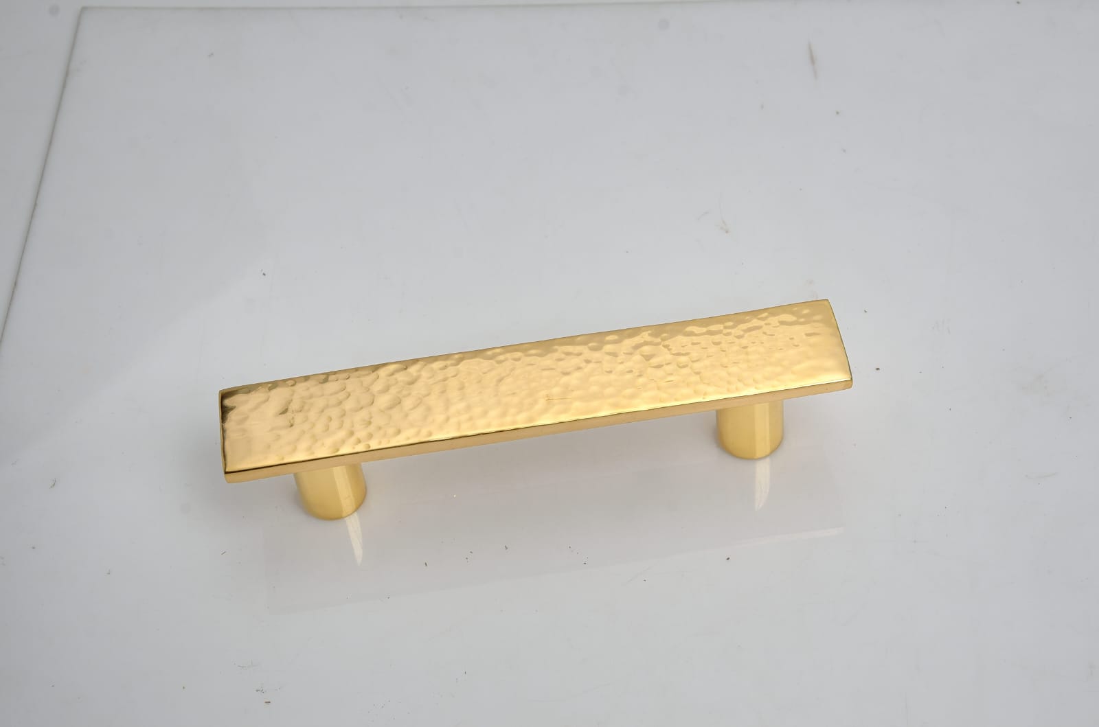 Hammered Brass Plinth Pull
