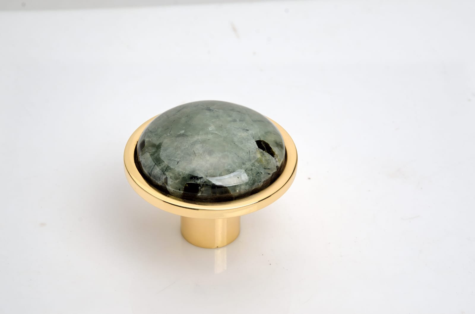 Rutilated Quartz Domed Knob