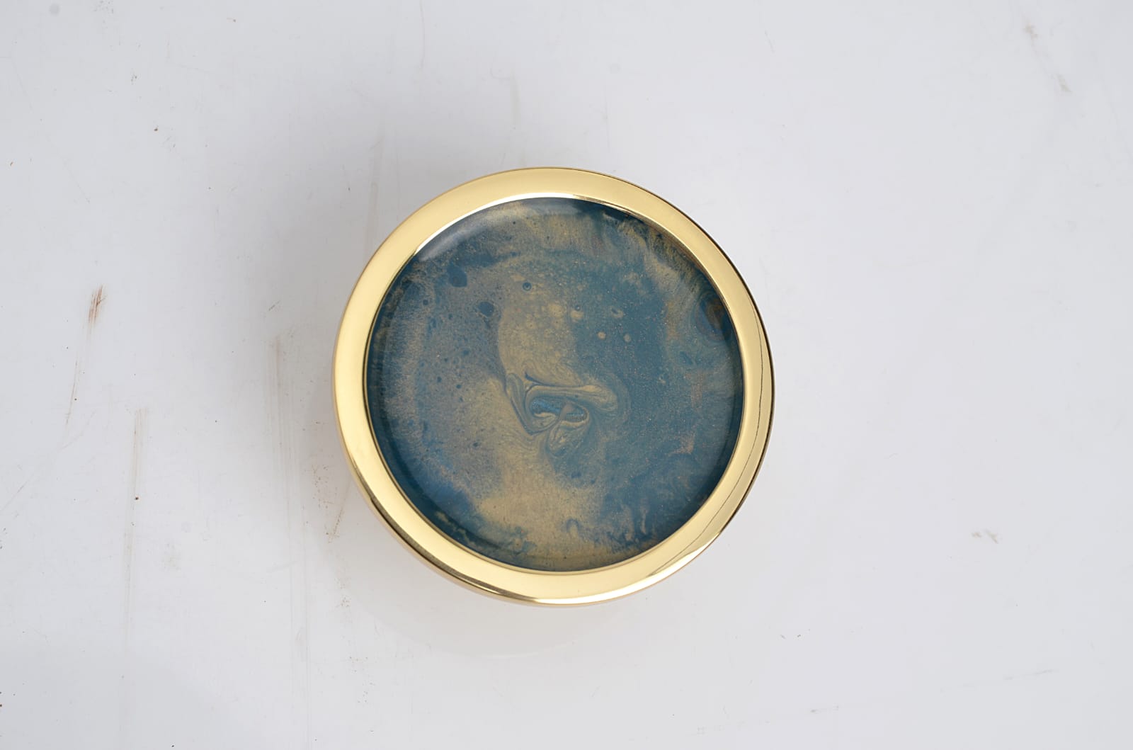 Blue Epoxy Pool Knob