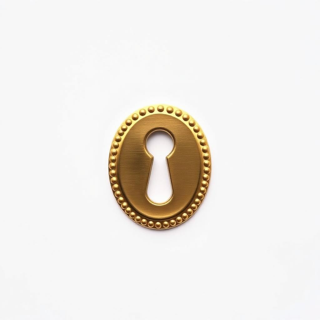 Beaded Oval Escutcheon