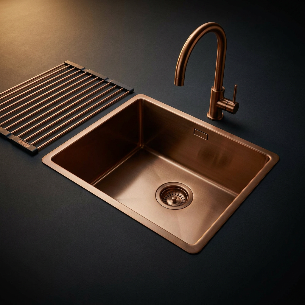 Hammered Copper Vessel Sink