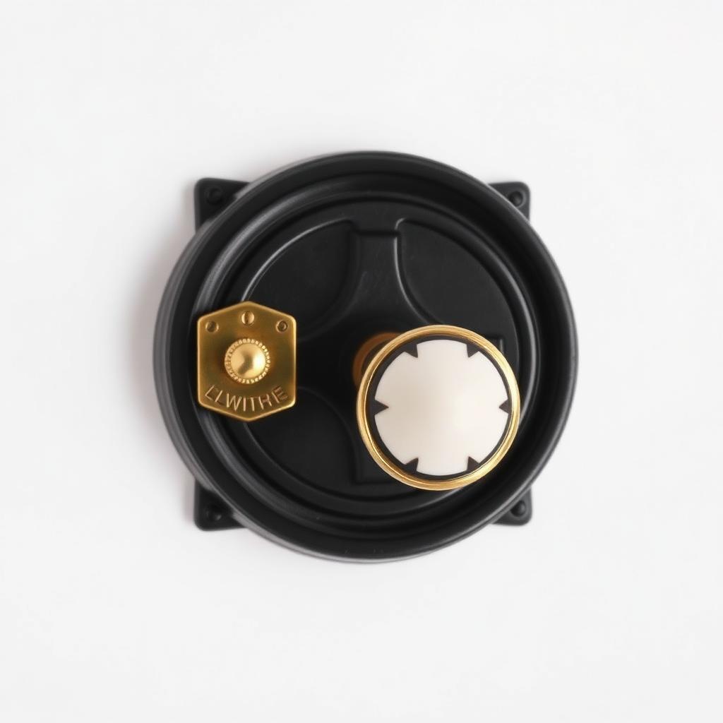 Victorian Rim Lock with Porcelain Knob